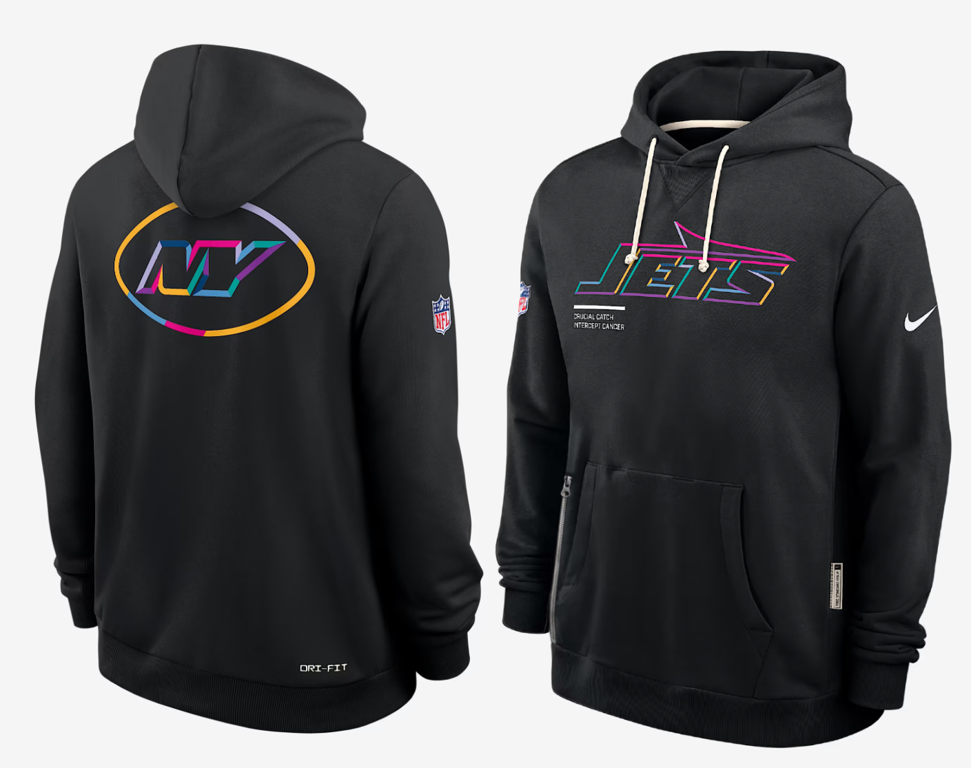 Men New York Jets black 2025 Nike NFL hoodie->new york jets->NFL Jersey